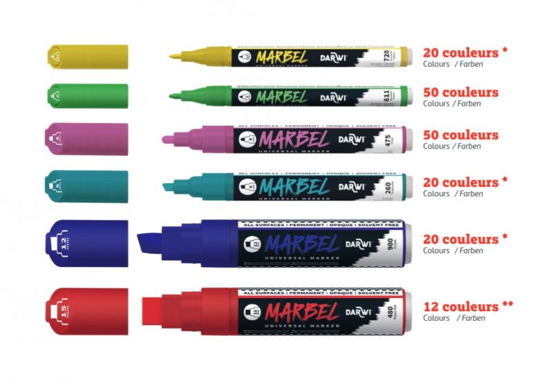 Marker universal 2mm Marbel - Darwi