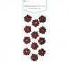 DPNB-002 Set 18 stickere 3D cu glitter Poinsettia- DP CRAFT