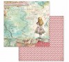 SBBL52 - Bloc 10 coli scrapbooking cu 2 fete, 30.5 x 30.5cm, 170gr.- Alice- Stamperia
