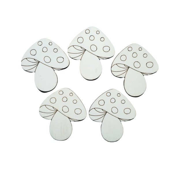 Set 5 figurine - Ciuperca - 10 x 9 cm - C-ART