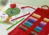 FC201541 Rollup 18 creioane colorate grip + ascutitoare sleeve Faber-Castell