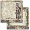 SBBS25 - Bloc 10 coli scrapbooking cu 2 fete, 20.3x20.3cm, 190gr. Sir Vagabond - Stamperia