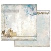 SBBLQ02 - Bloc 22 coli scrapbooking cu 2 fete, 20.3x20.3cm, 170gr. - Blue stars - Stamperia
