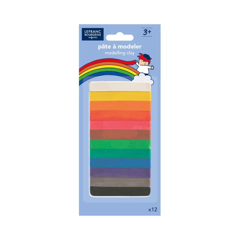 Set 12 batoane plastilina pentru copii - Lefranc&Bourgeois