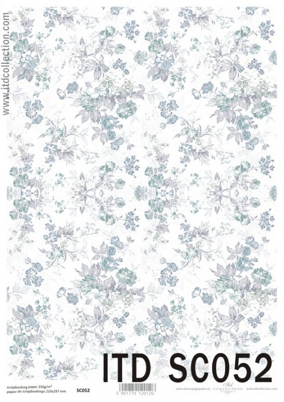 SC052 - Hartie scrapbooking - A4, 250g - ITD