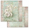 SBBL81 - Bloc 10 coli scrapbooking cu 2 fete, 30.5x30.5cm, 190gr. Orchids and Cats - Stamperia