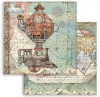 SBBS25 - Bloc 10 coli scrapbooking cu 2 fete, 20.3x20.3cm, 190gr. Sir Vagabond - Stamperia