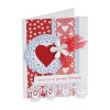 LICHIDARE STOC - 27 - 657411 Cutter Sizzlits banda - Floral Hearts - Sizzix