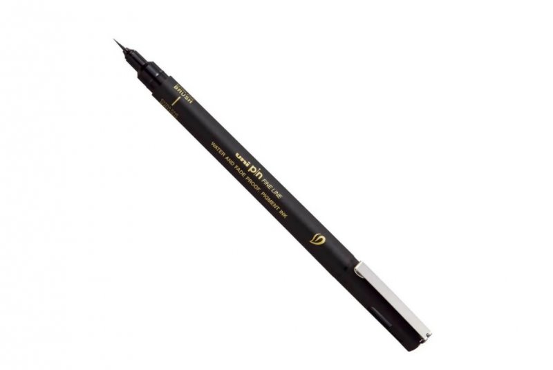 L420 Liner negru pe baza de apa UNI Pin 200 - brush extra fin