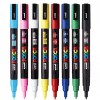 M1483 Marker UNI Posca PC-3M, varf rotund, 0.9-1.3mm, set 8 culori - LEG