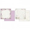 SBBL21 - Bloc 10 coli scrapbooking cu 2 fete, 30.5x30.5cm, 170gr. Lilac flowers - Stamperia
