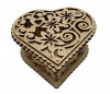 CUT009 - Cutie inima MDF cu capac dantelat - C-ART