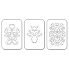 LICHIDARE STOC - 19 - 657739 Set 3 cuttere Sizzlits - Floral Insignia - Sizzix