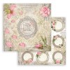 SBBL102 - Bloc 10 coli scrapbooking cu 2 fete, 30.5x30.5cm, 190gr. Romantic Garden Hause - Stamperia