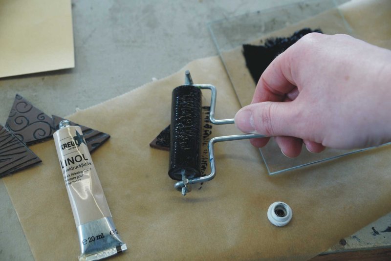 15715 Culoare neagra pentru linogravura 20 ml - Kreul