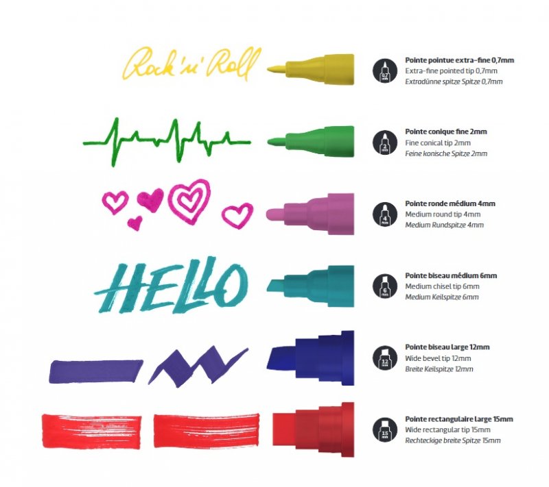 Marker universal 6mm Marbel - Darwi