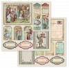 SBBL52 - Bloc 10 coli scrapbooking cu 2 fete, 30.5 x 30.5cm, 170gr.- Alice- Stamperia