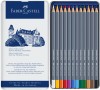 Creioane colorate acuarela Goldfaber in cutie metalica - Faber-Castell